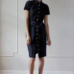 STEPHANIE SHIRTDRESS MODEL 2 - BLACK - Room 502