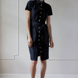 STEPHANIE SHIRTDRESS MODEL 2 - BLACK - Room 502