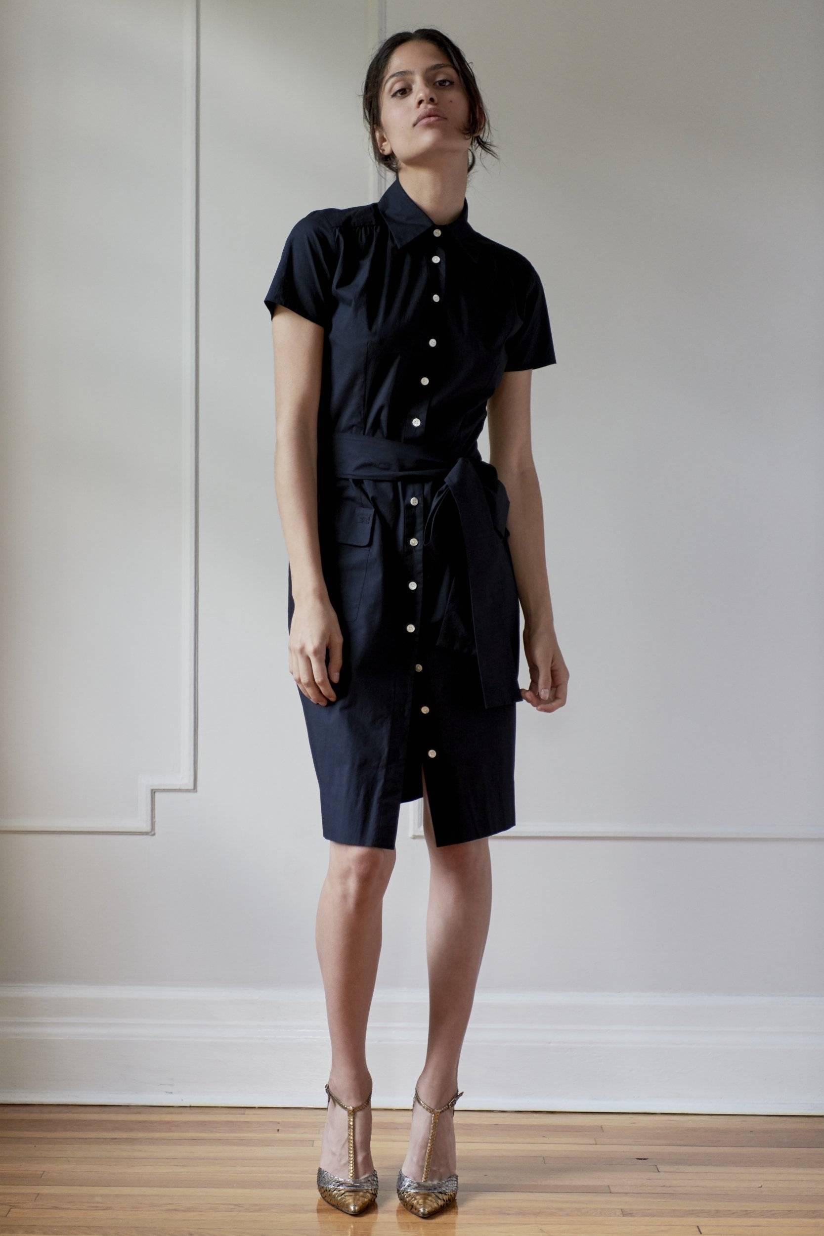 STEPHANIE SHIRTDRESS MODEL 2 - BLACK - Room 502