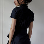 STEPHANIE SHIRTDRESS MODEL 2 - BLACK - Room 502