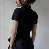 STEPHANIE SHIRTDRESS MODEL 2 - BLACK - Room 502