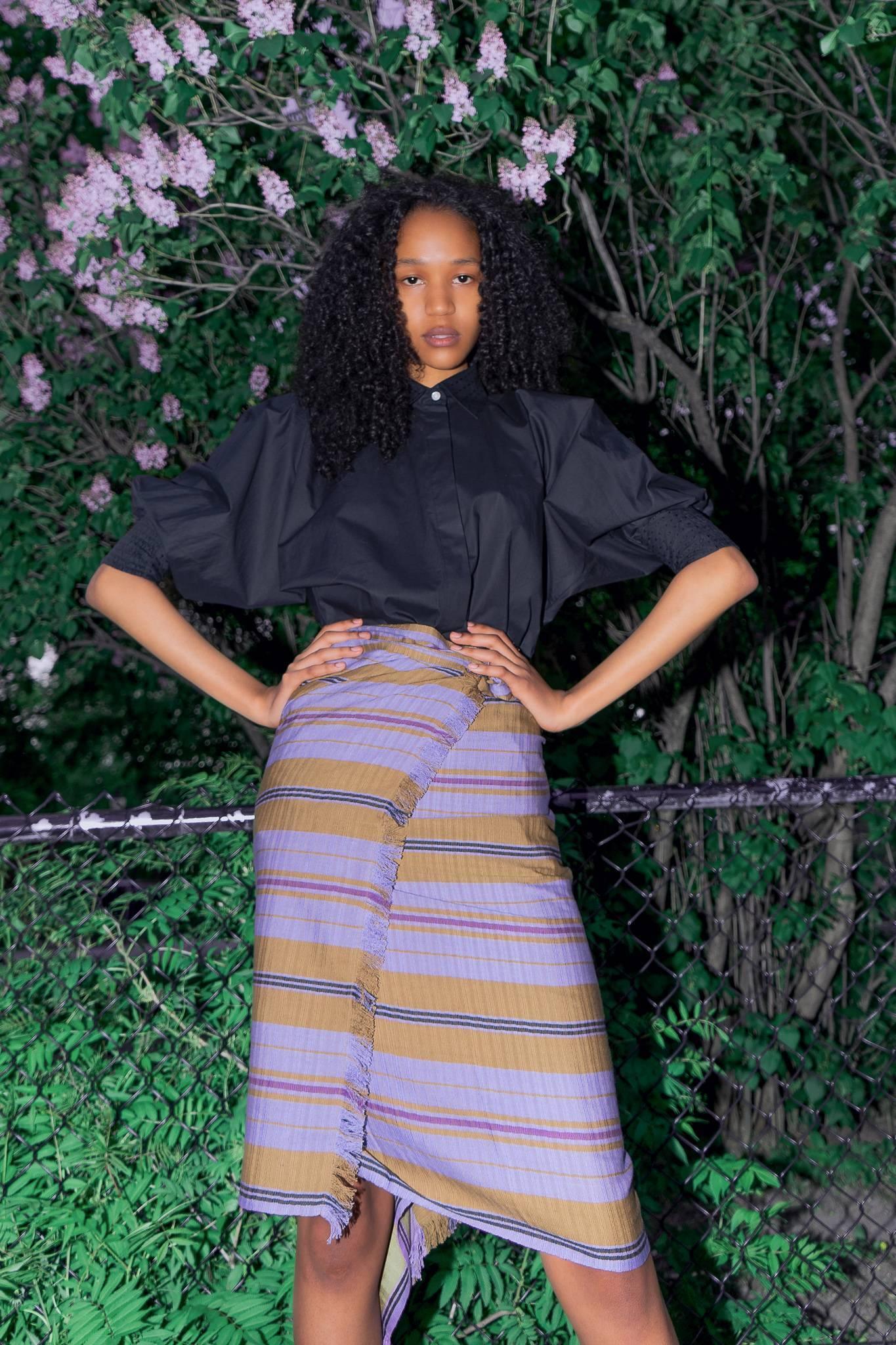 THE TRAVEL SCARF HAND | WOVEN COTTON | MODEL A | PURPLE - Room 502