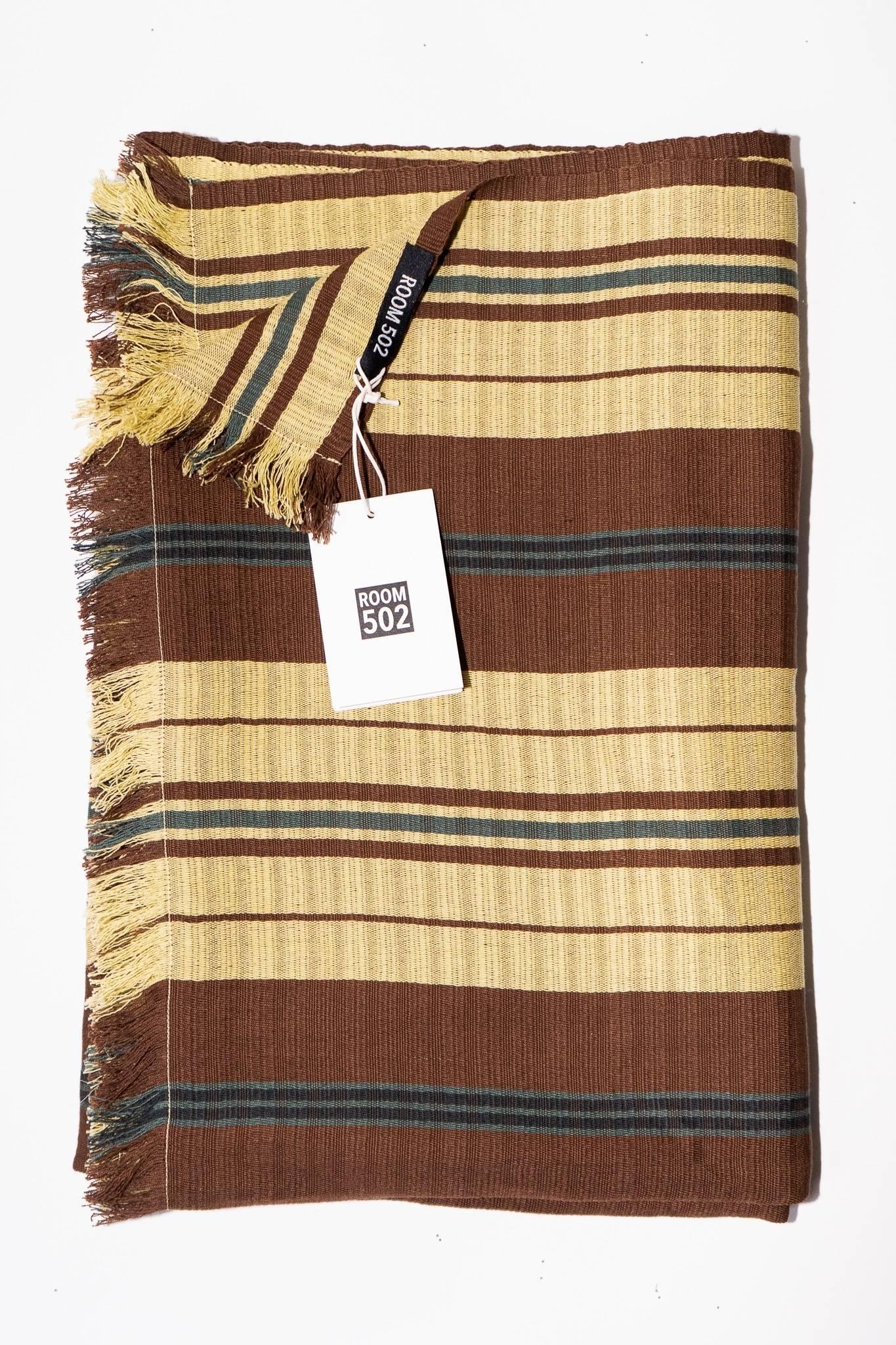 THE TRAVEL SCARF | HAND WOVEN COTTON | MODEL B | VANILLA - Room 502