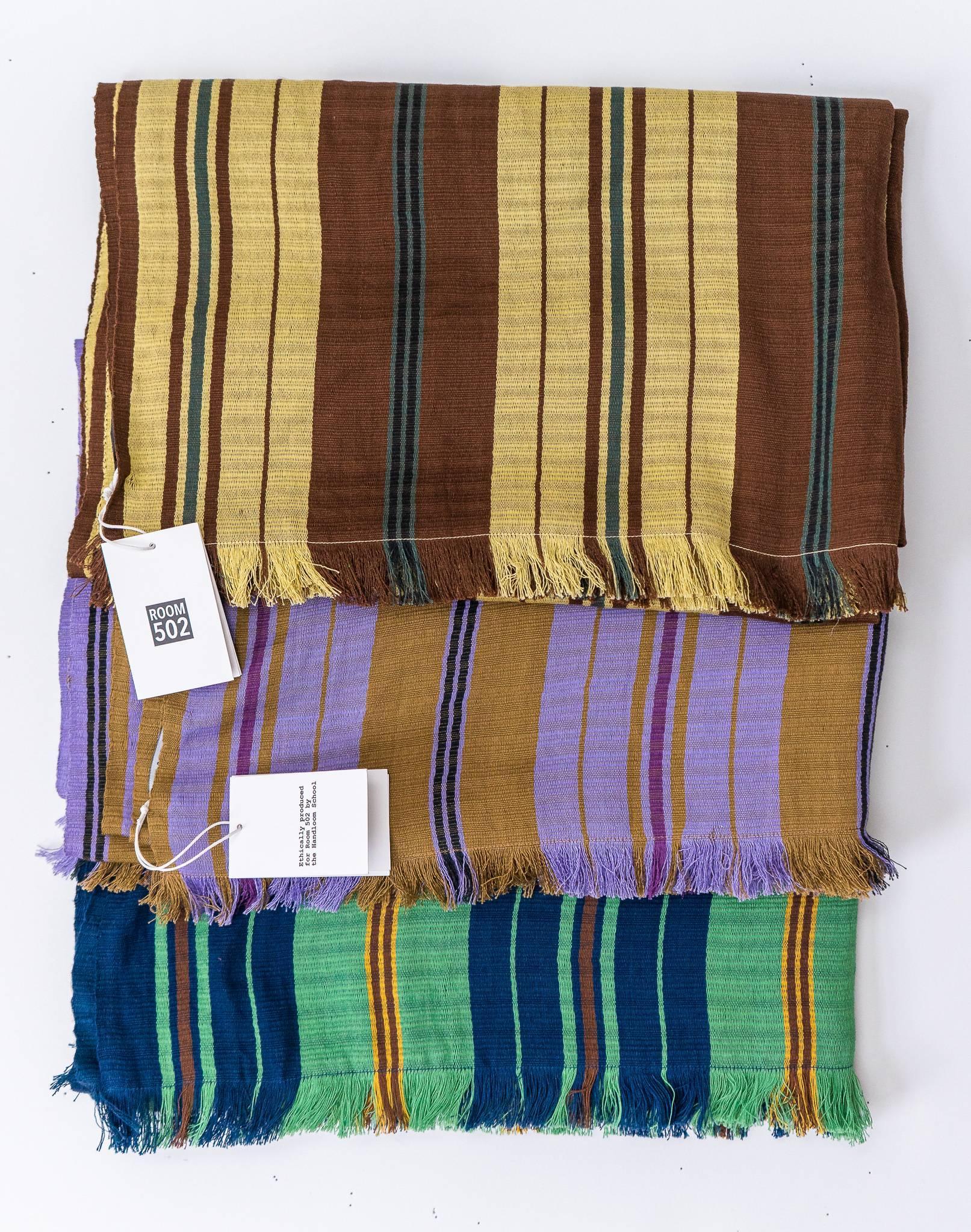 THE TRAVEL SCARF | HAND WOVEN COTTON | MODEL B | VANILLA - Room 502