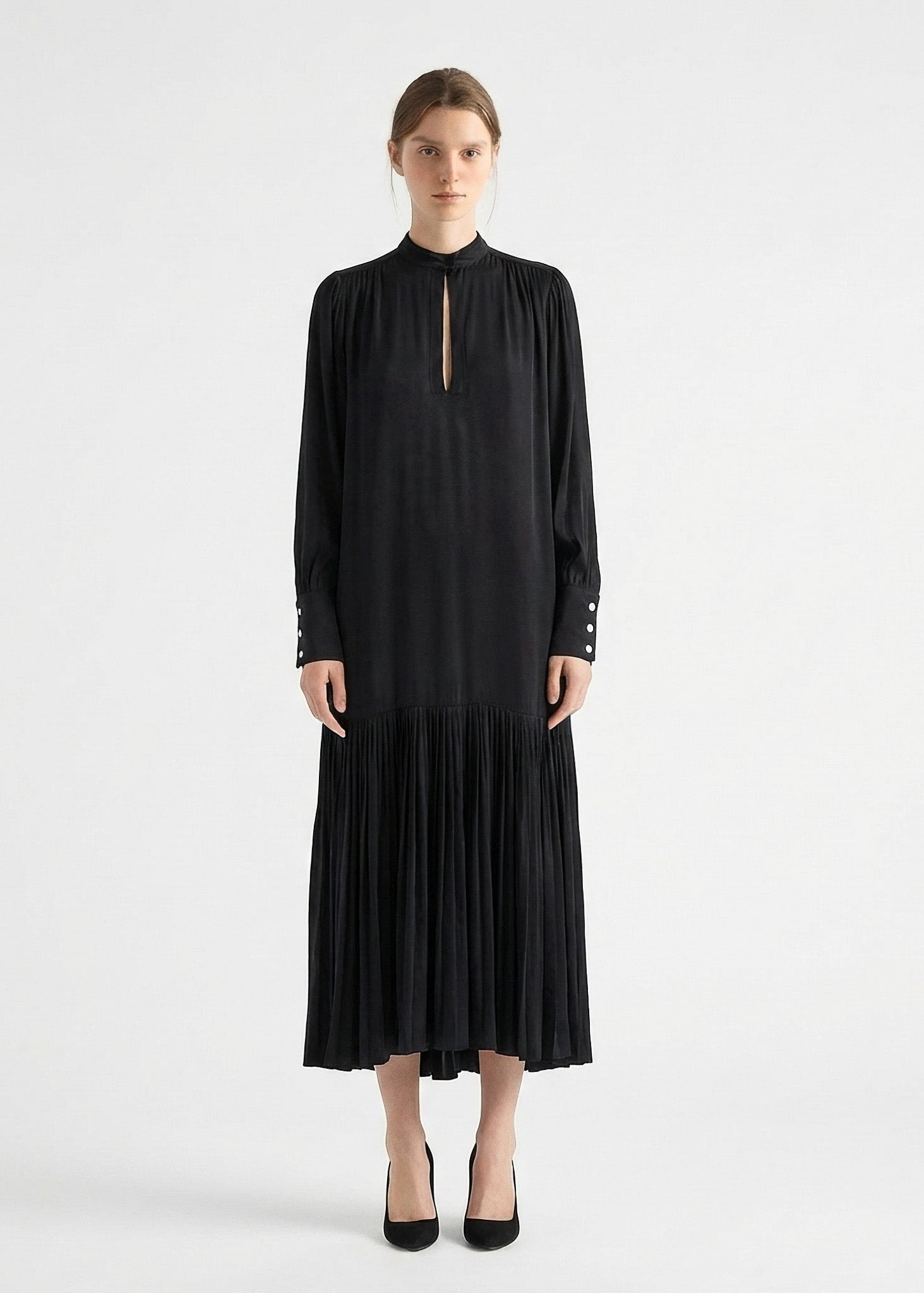JEANNE LONG DRESS MODEL 15 - BLACK