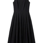 Black Cotton dress on a white background