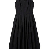 Black Cotton dress on a white background