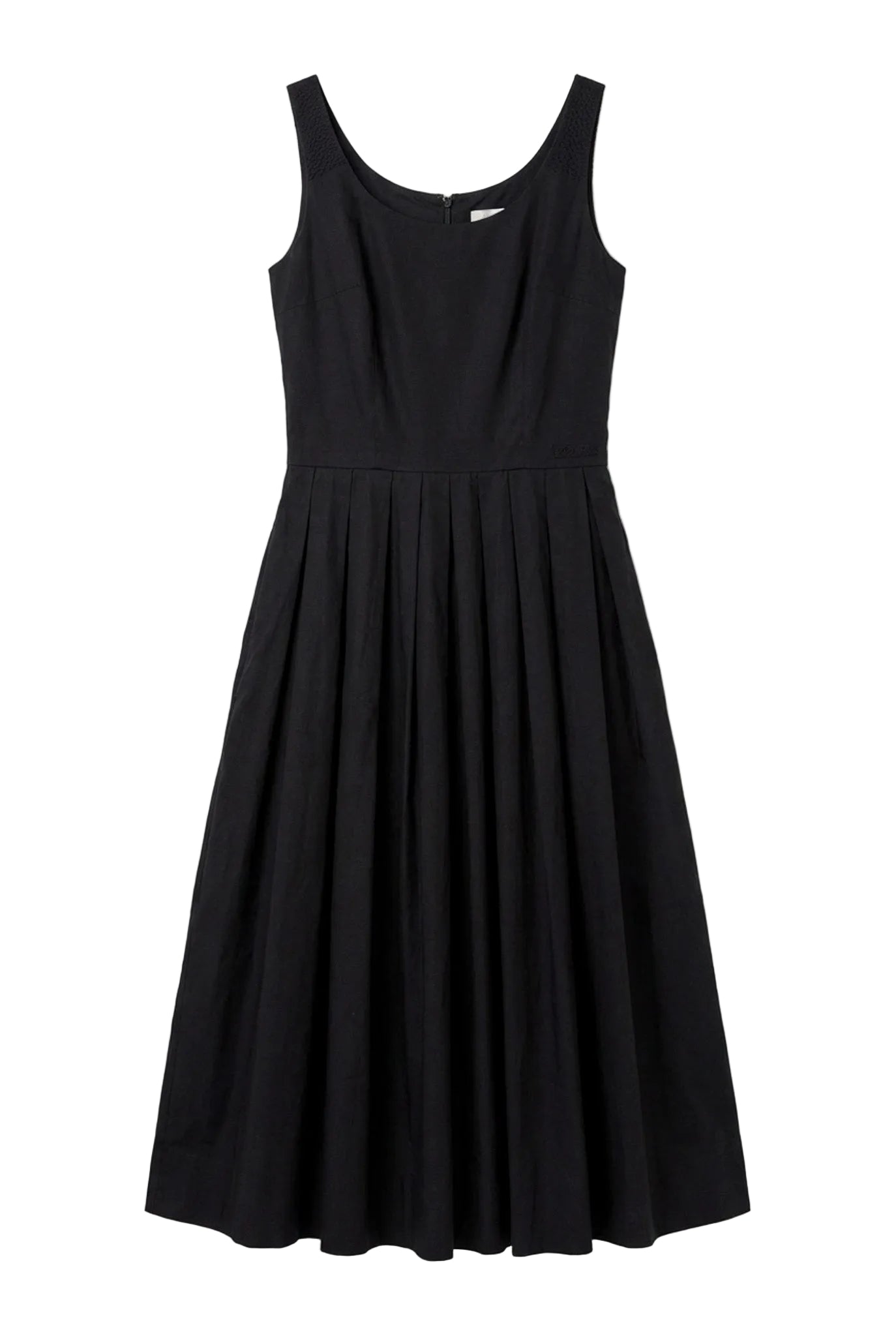 Black Cotton dress on a white background