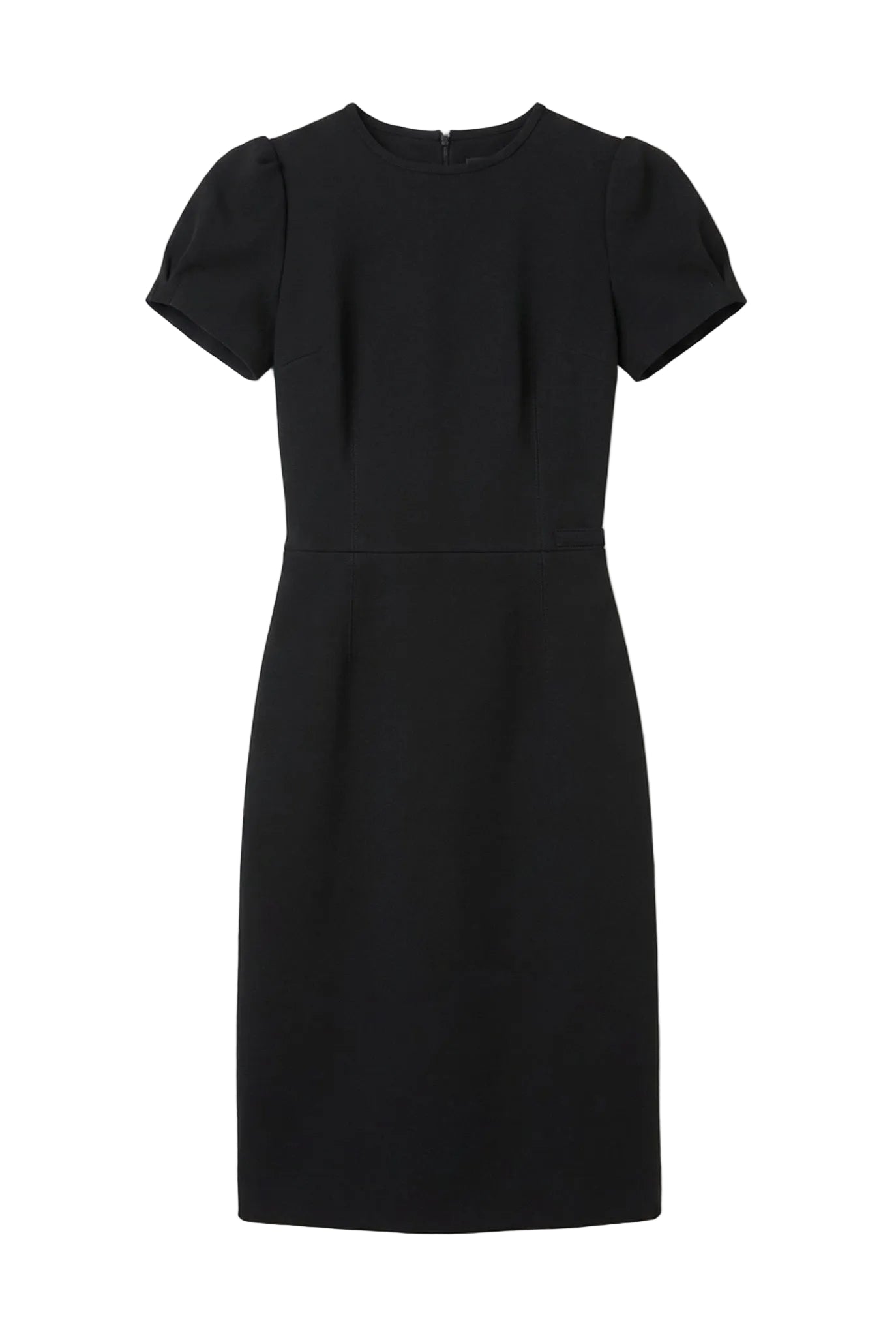 Black dress on a white background