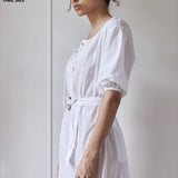 Chic Vacation Cotton Dress Lightweight Resort dress Luxury Vacation Fashion