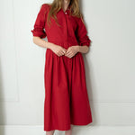 SHIRTDRESS MODEL 9 ZOE - RED - Room 502