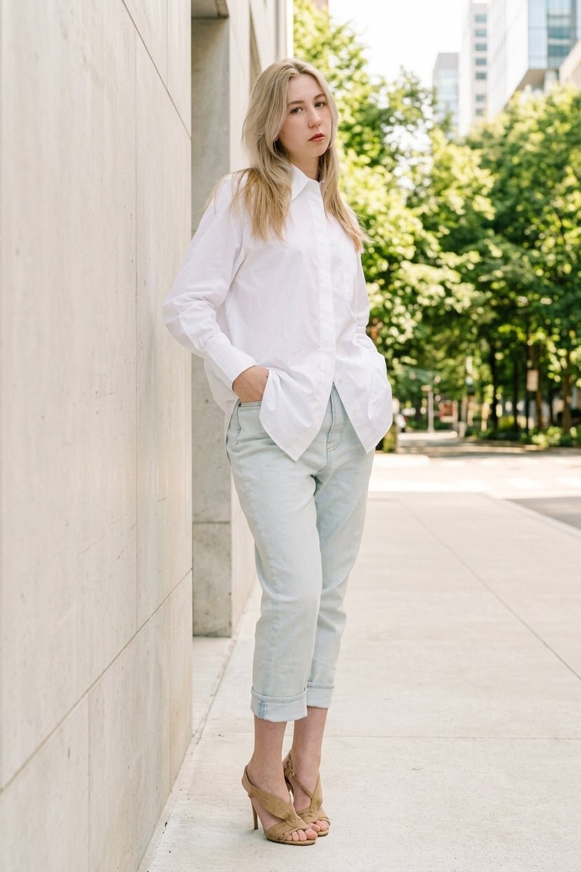 Carlyne Shirt White - Room 502