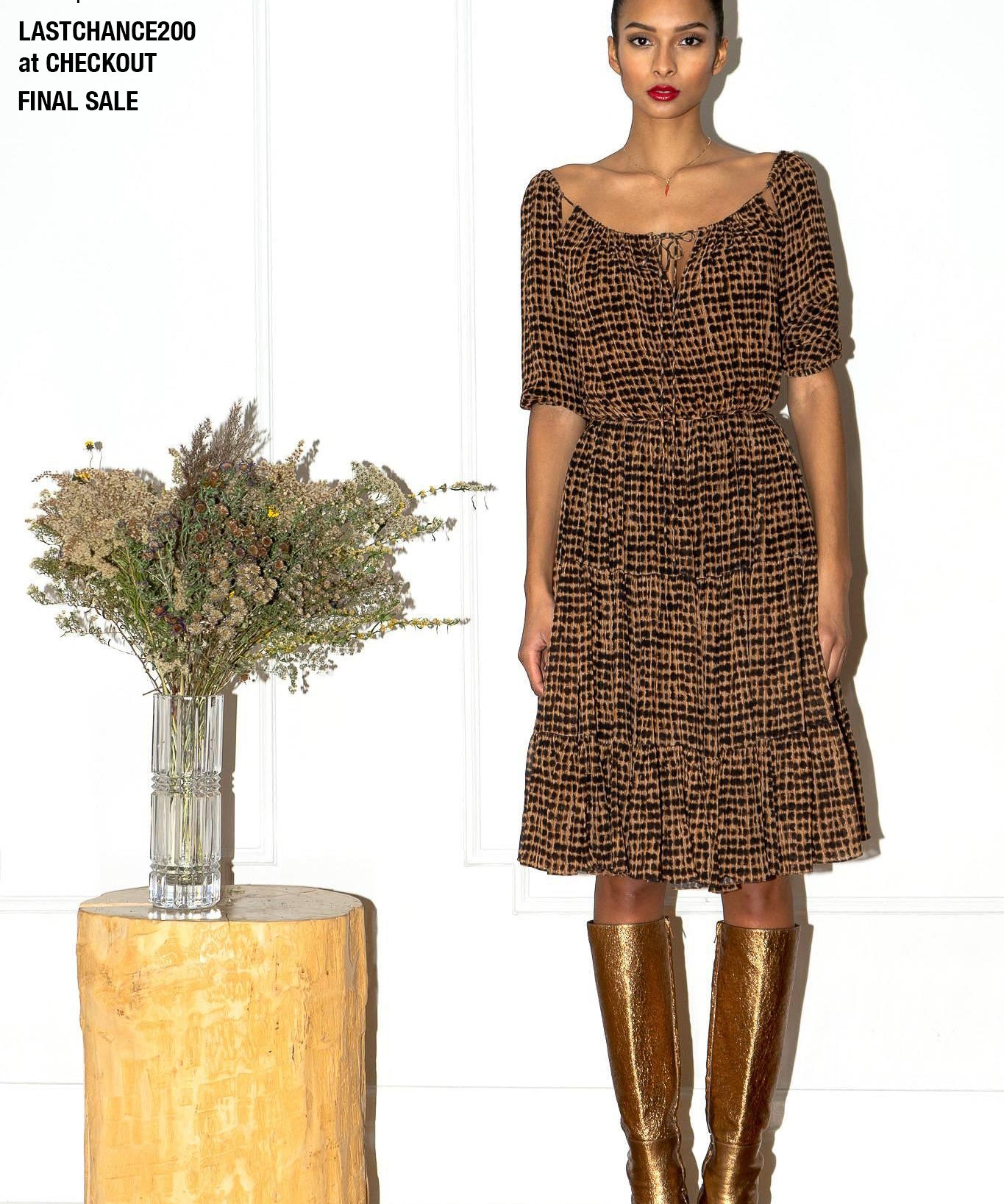 MICHELLE DRESS CHIFFON DRESS ECO FASHION - PRINT - Room 502