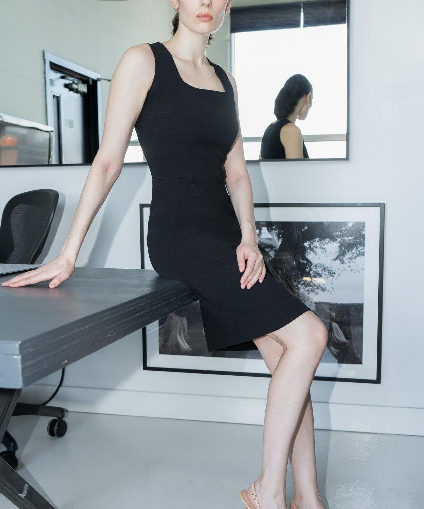 Little Black Luxury Dress Wrinkle free work & travel dress Room 502 Fashion