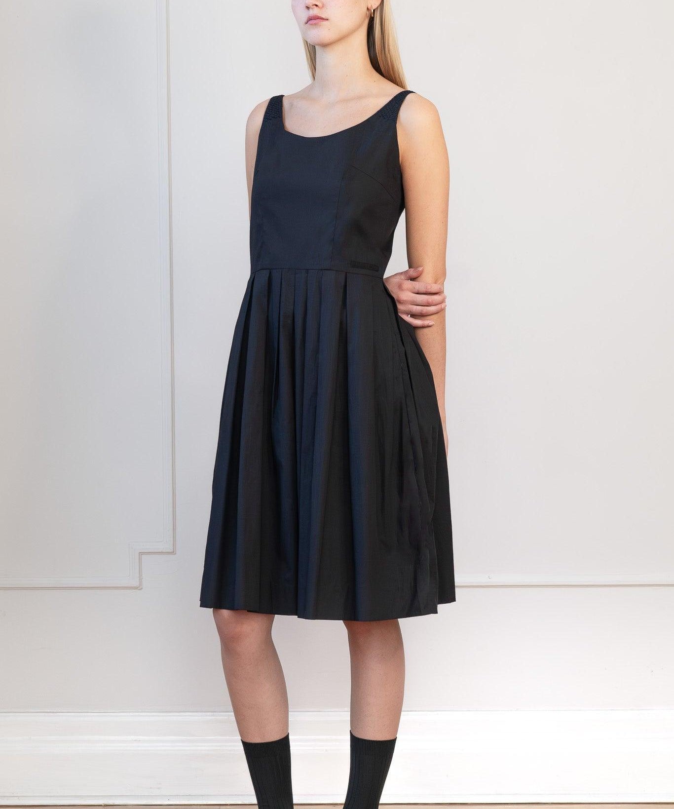 PRESTIGE SLEEVELESS DRESS - JULIETTE COTTON - BLACK - Room 502