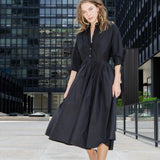 SHIRTDRESS SAINT TROPEZ - BLACK - Room 502