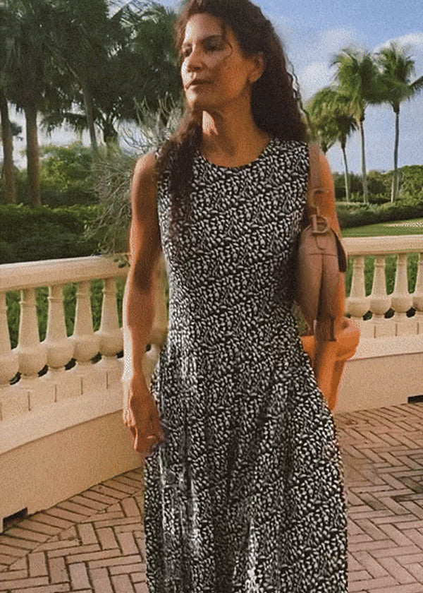 Maria Print Dress