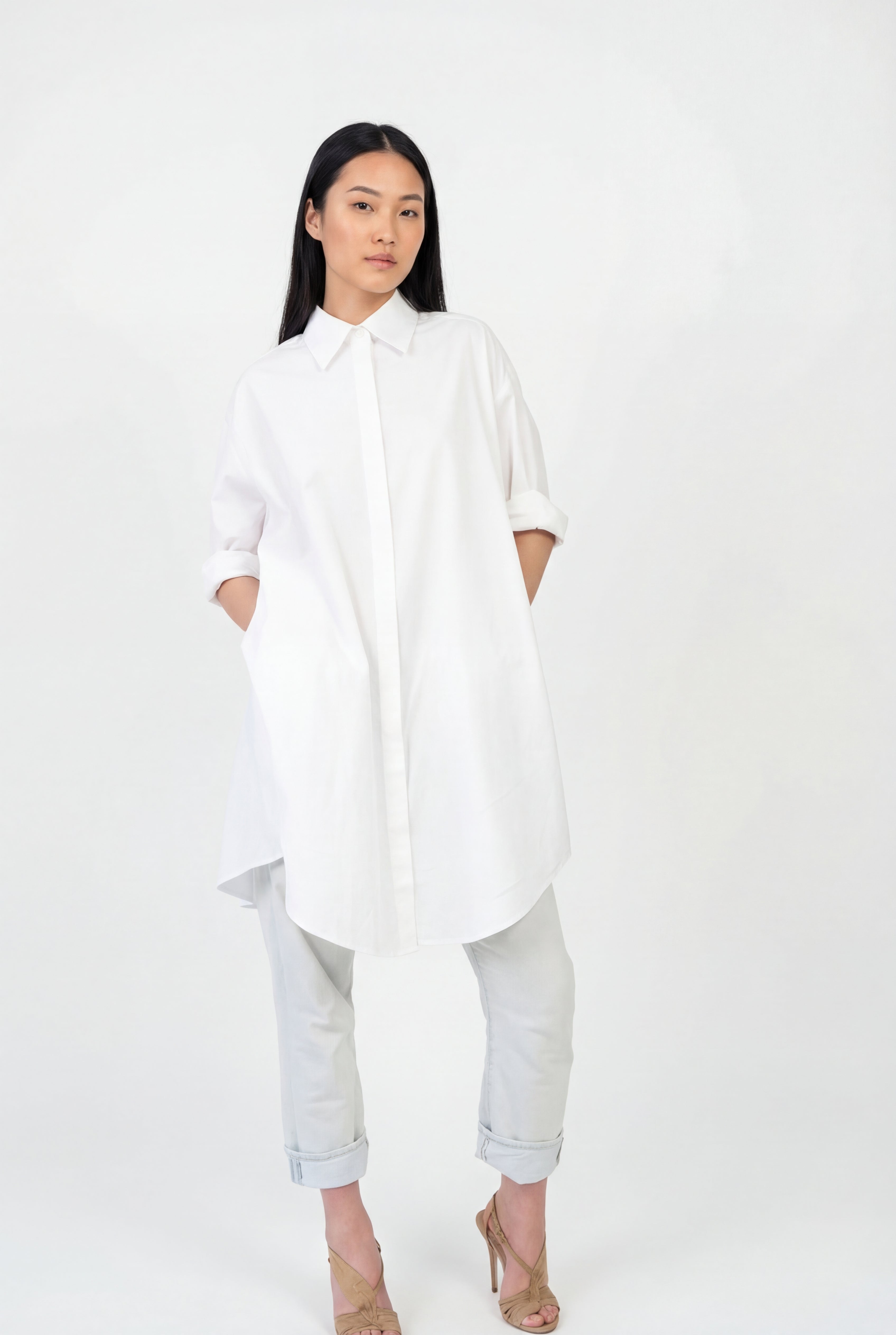 Sophie Caftan - White Cotton - Room 502