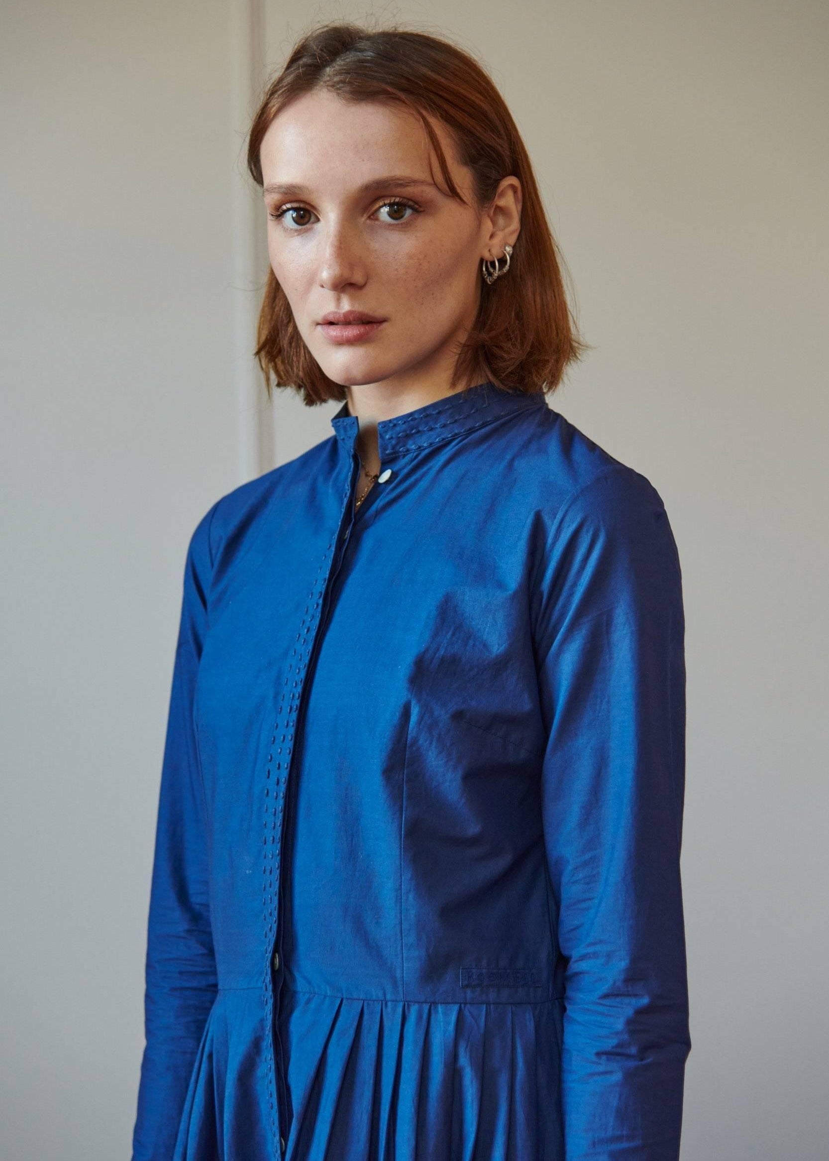 BLANCA SHIRTDRESS MODEL 13 - BLUE - Room 502