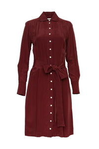 Charlotte Shirtdress Bordeaux