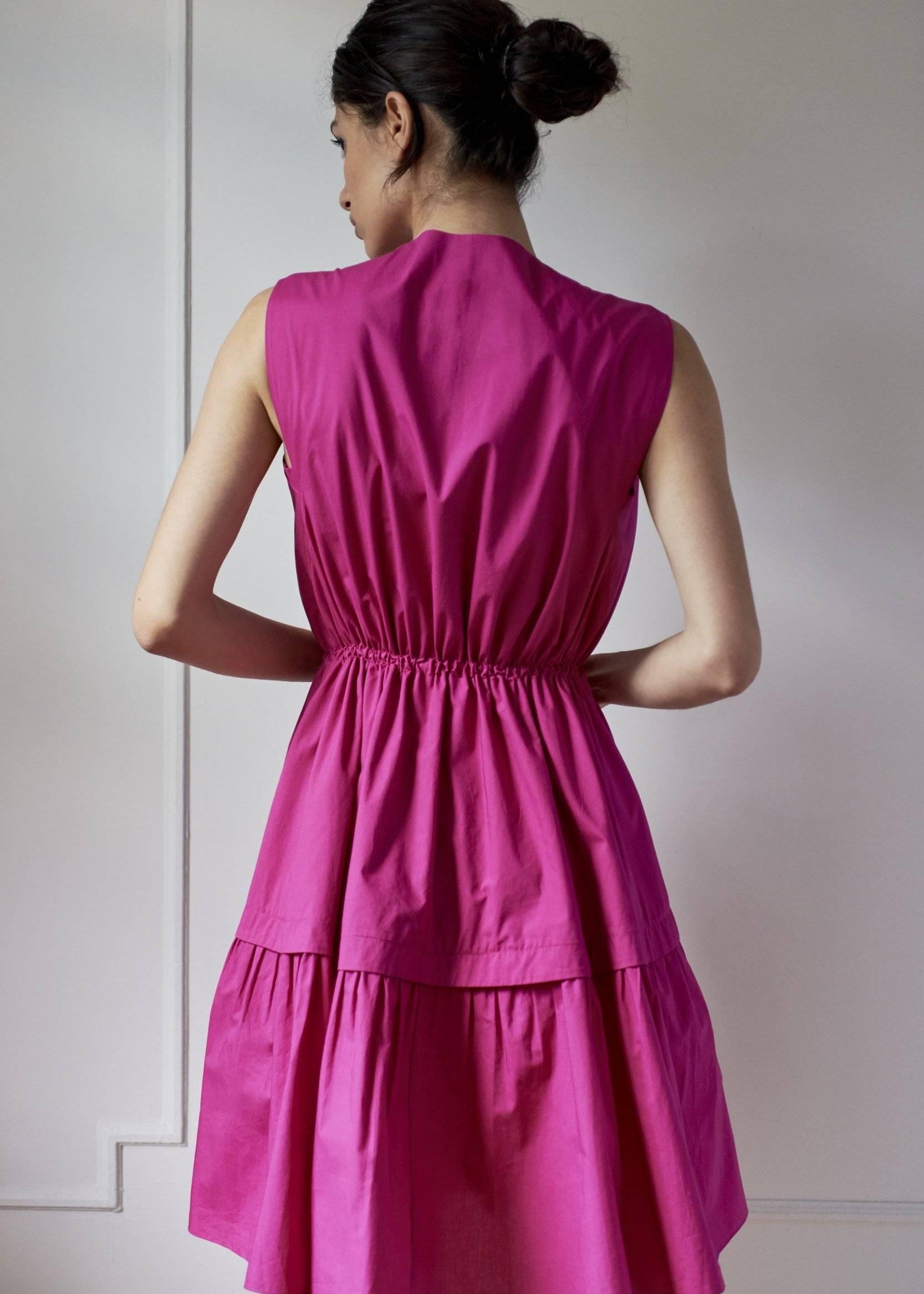 DRAWSTRING DRESS MODEL 1 VERONICA PINK - Room 502