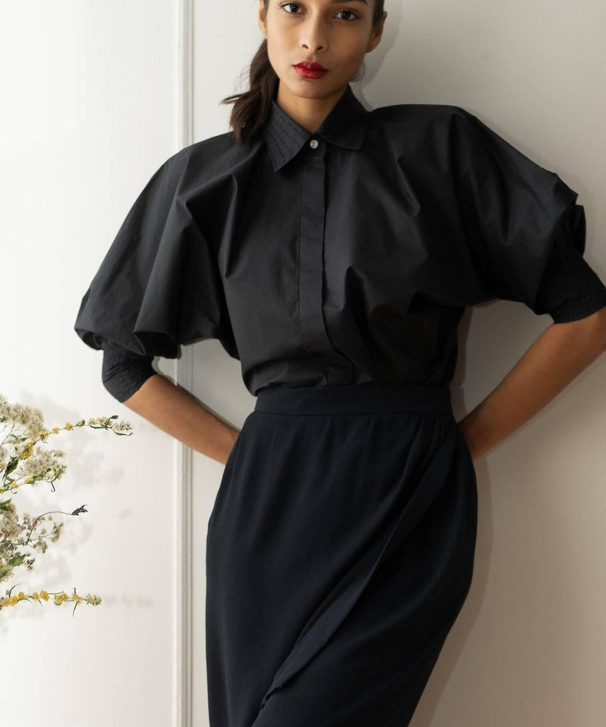 MARIE "EVERYDAY COUTURE SHIRT" MODEL 11 - BLACK - Room 502