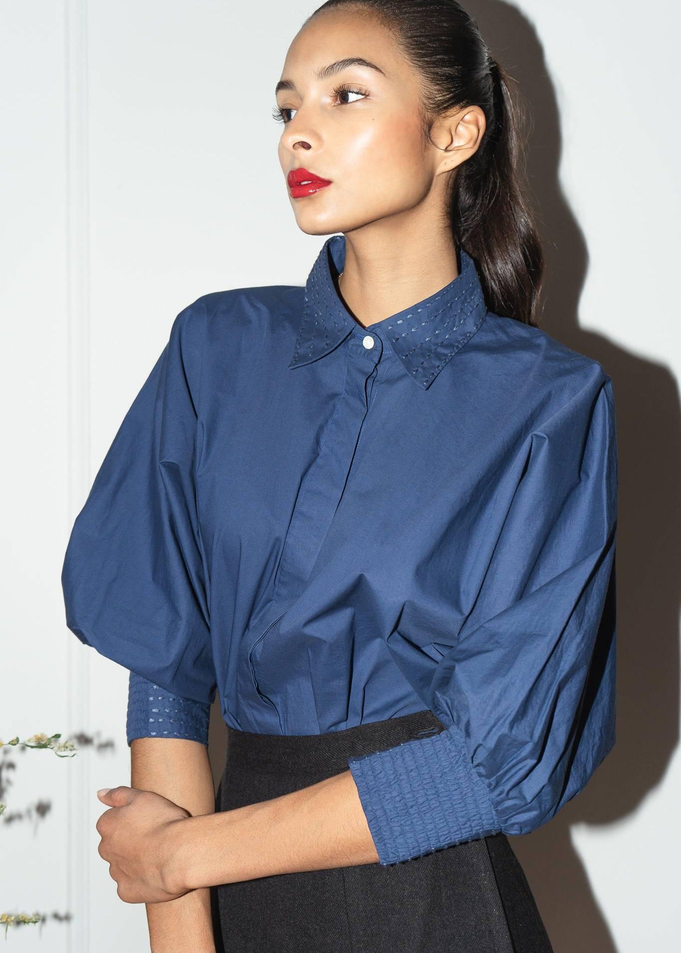 MARIE "EVERYDAY COUTURE SHIRT" MODEL 11 - BLUE - Room 502