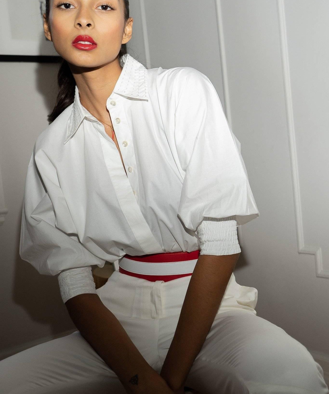 MARIE "EVERYDAY COUTURE SHIRT" MODEL 11 - WHITE - Room 502