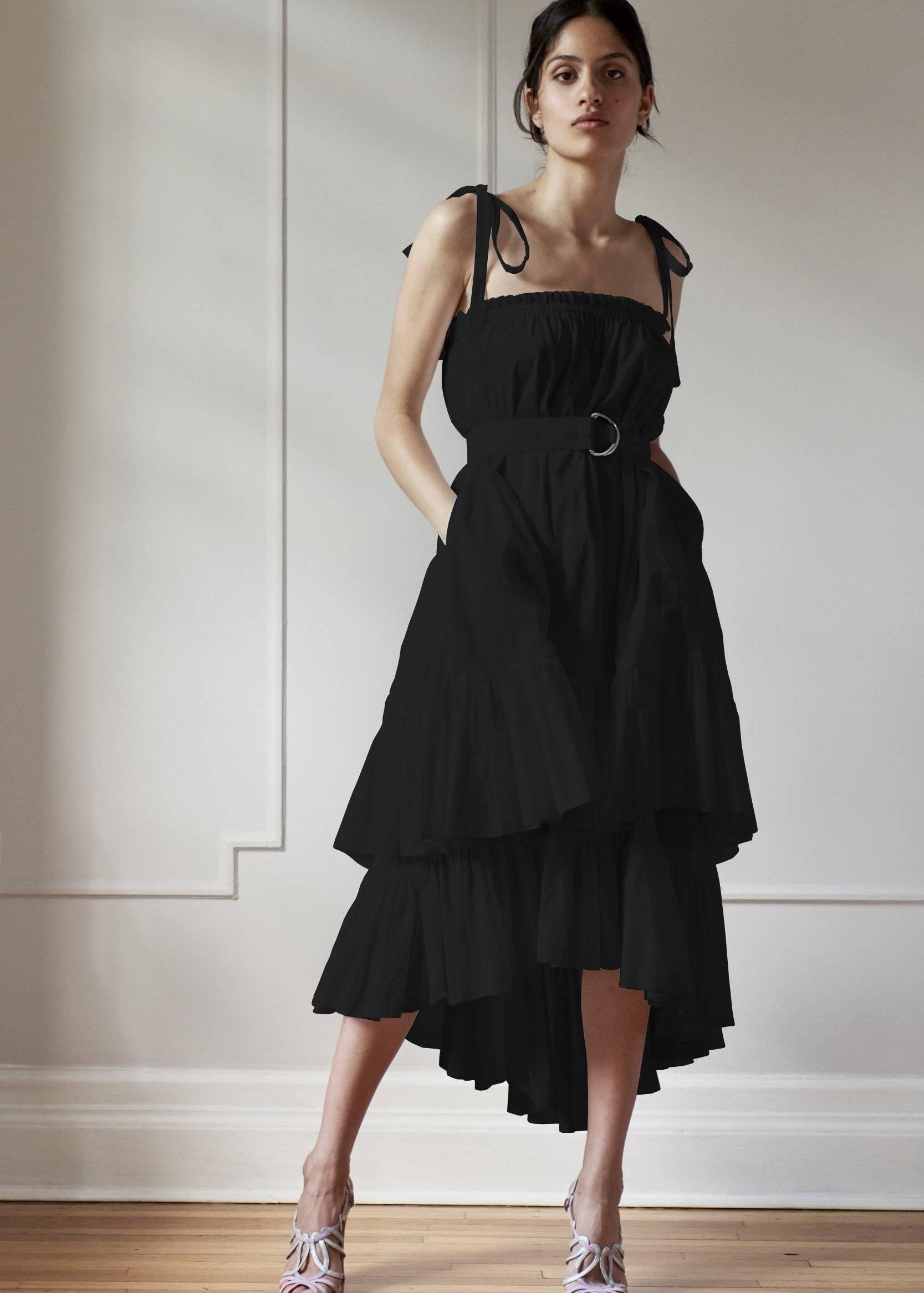 RESORT BEACH DRESS MODEL 7 CLAUDIA - BLACK - Room 502