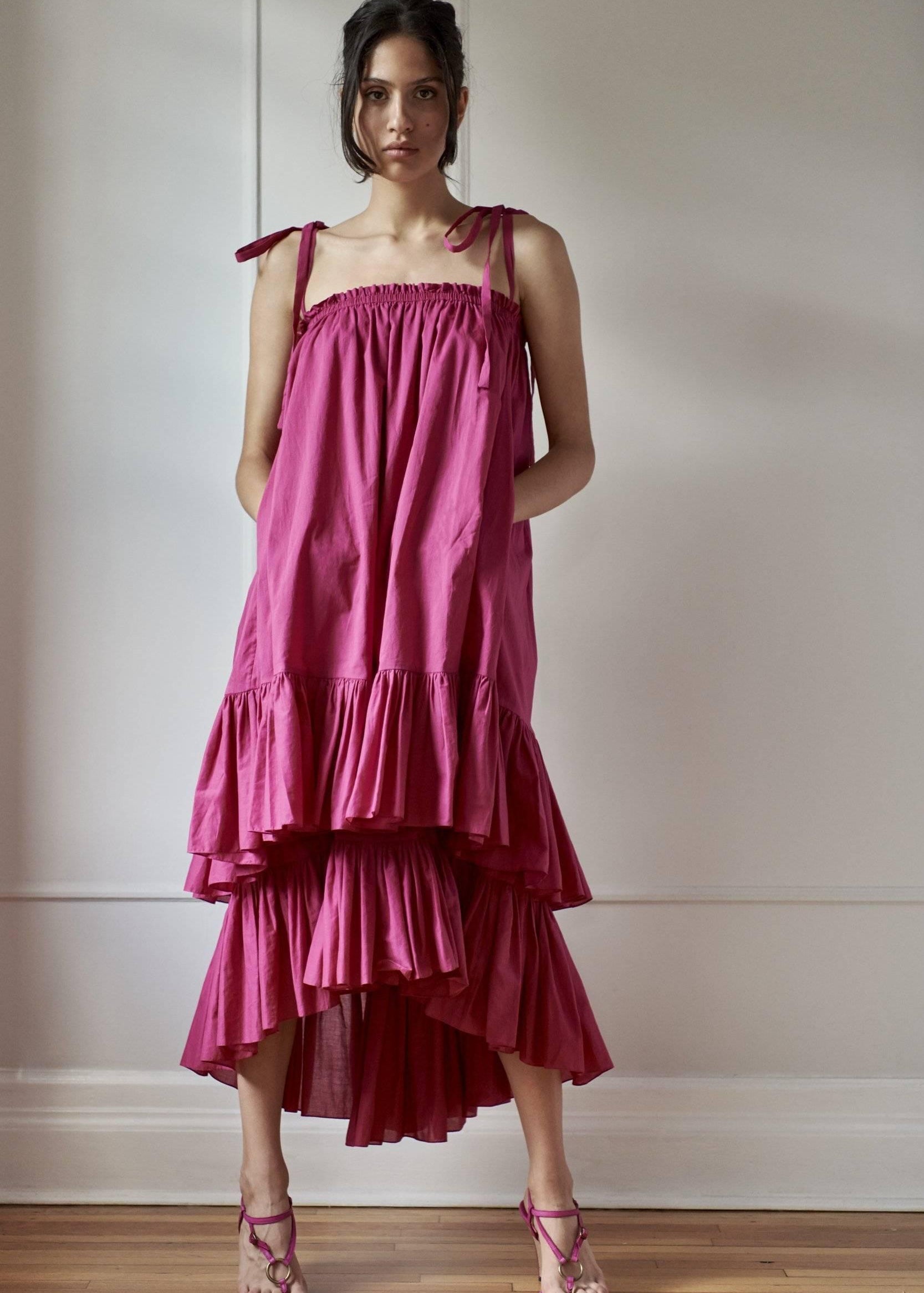 RESORT BEACH DRESS MODEL 7 CLAUDIA - PINK - Room 502