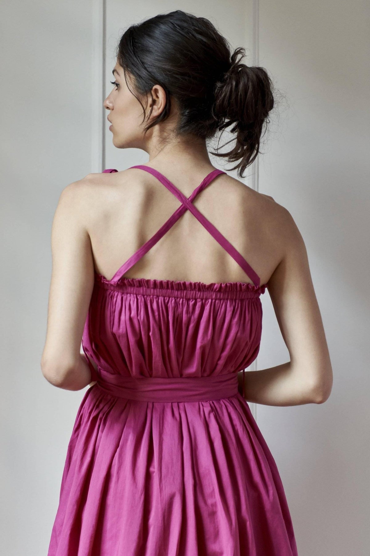 claudia pink dress Bubblegum Pink Bridesmaid Dress Luxe Stretch Knit Size 0X