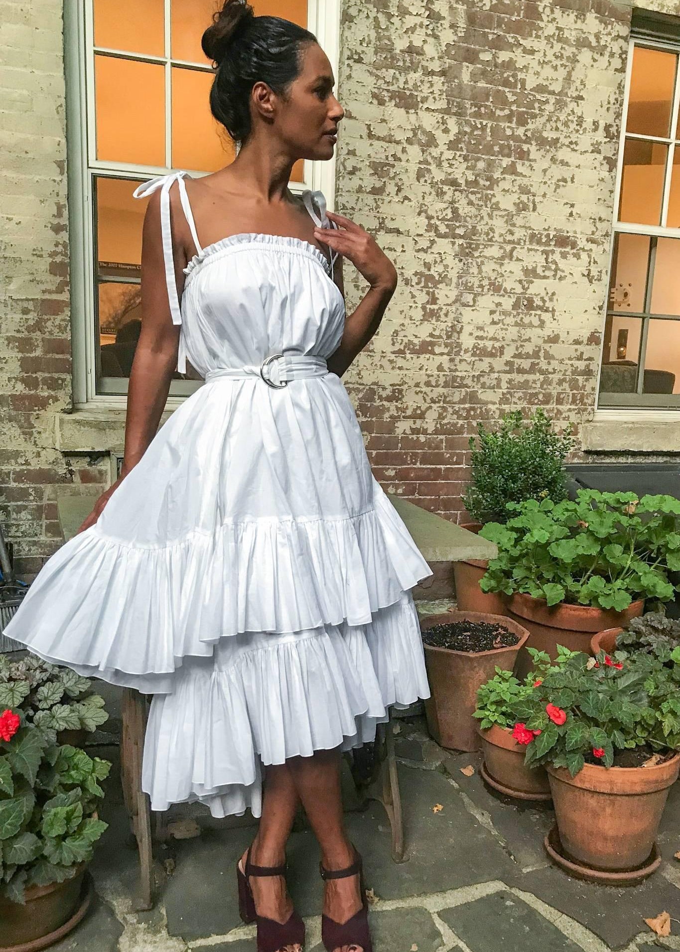 RESORT BEACH DRESS MODEL 7 - WHITE - Room 502