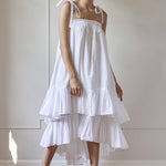 RESORT BEACH DRESS MODEL 7 - WHITE - Room 502