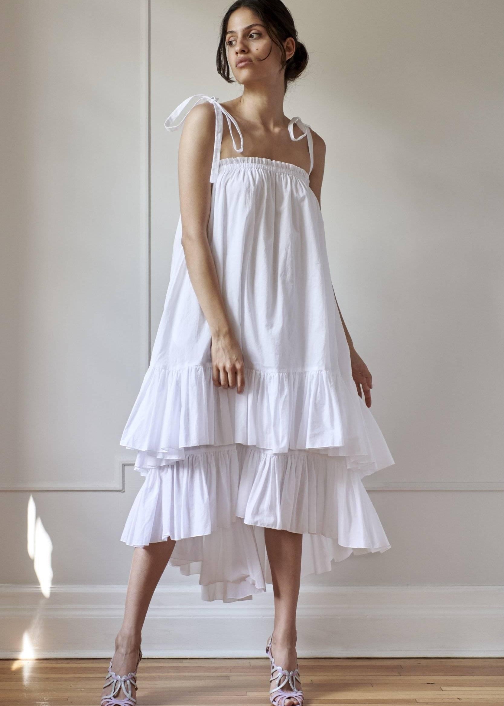 RESORT BEACH DRESS MODEL 7 - WHITE - Room 502