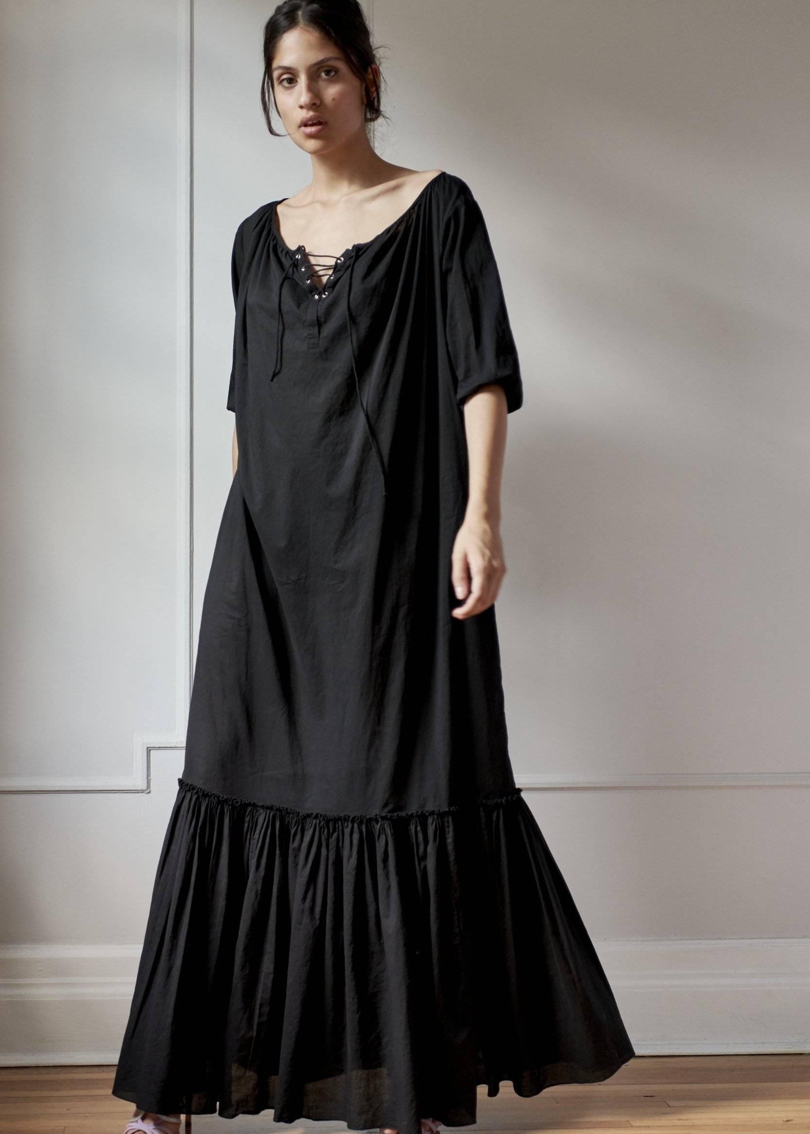 RESORT BEACH DRESS MODEL 8 LENA - BLACK - Room 502