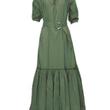 RESORT BEACH DRESS MODEL 8 LENA - KHAKI GREEN - Room 502