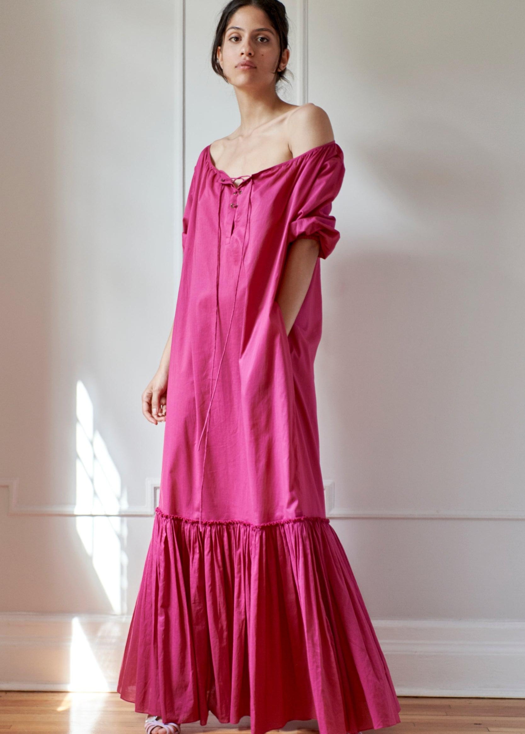 Resort Beach Dress - Model 8 - Lena - Pink - Room 502