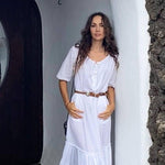 RESORT BEACH DRESS MODEL 8 LENA - WHITE - Room 502