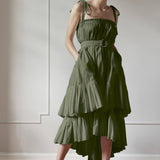 RESORT DRESS MODEL 7 CLAUDIA - KHAKI GREEN - Room 502