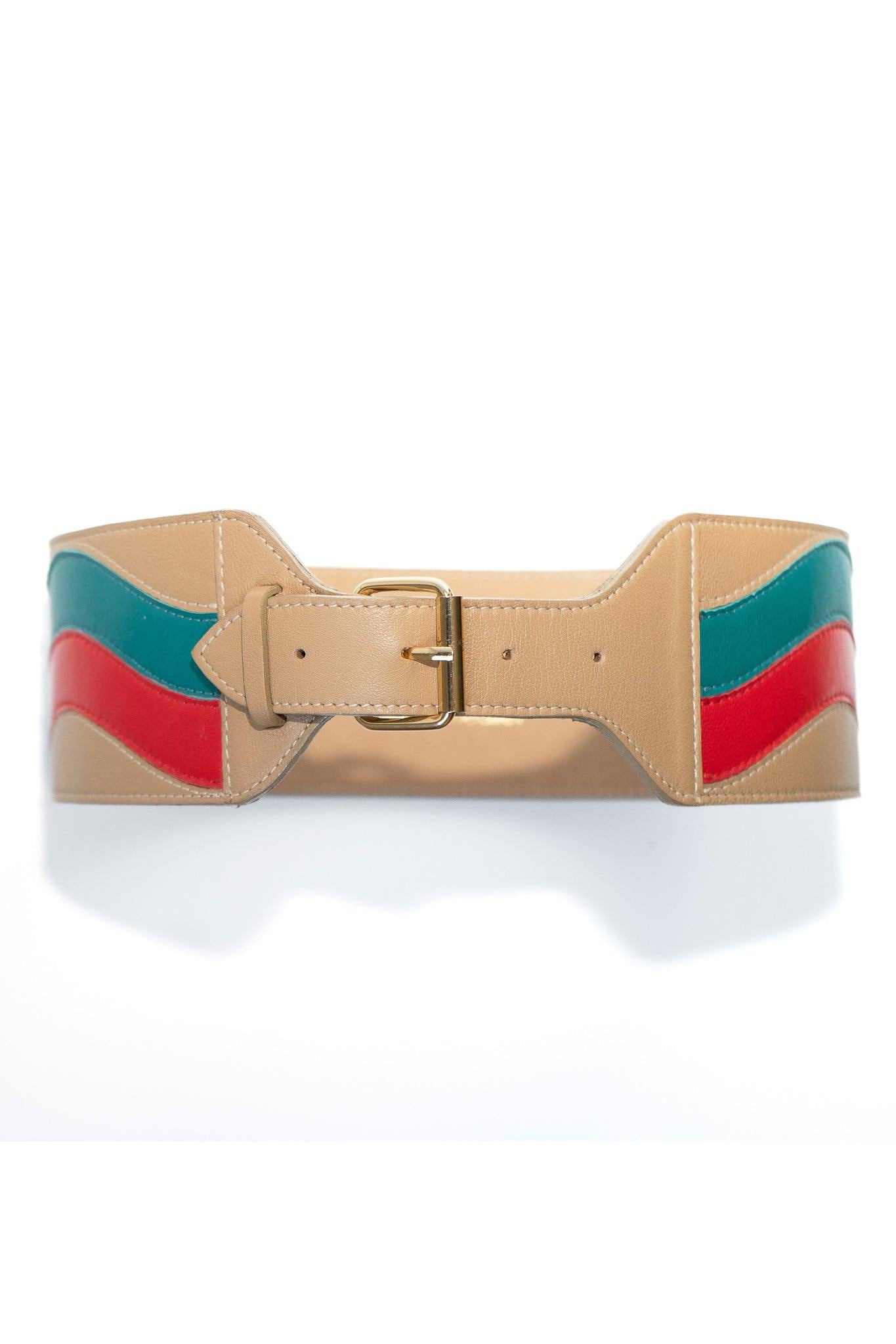ST-WAVE BELT #2 (Sand | Red | Turquoise ) - Room 502