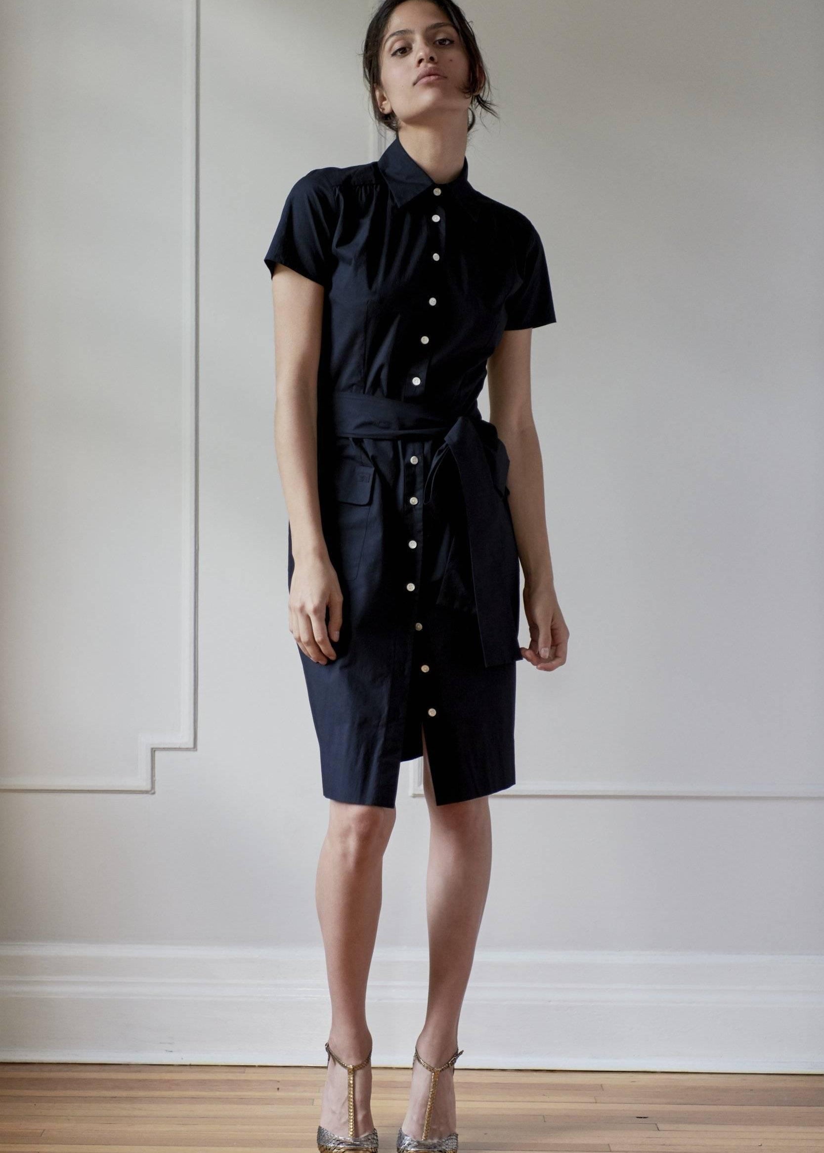 STEPHANIE SHIRTDRESS MODEL 2 - BLACK - Room 502