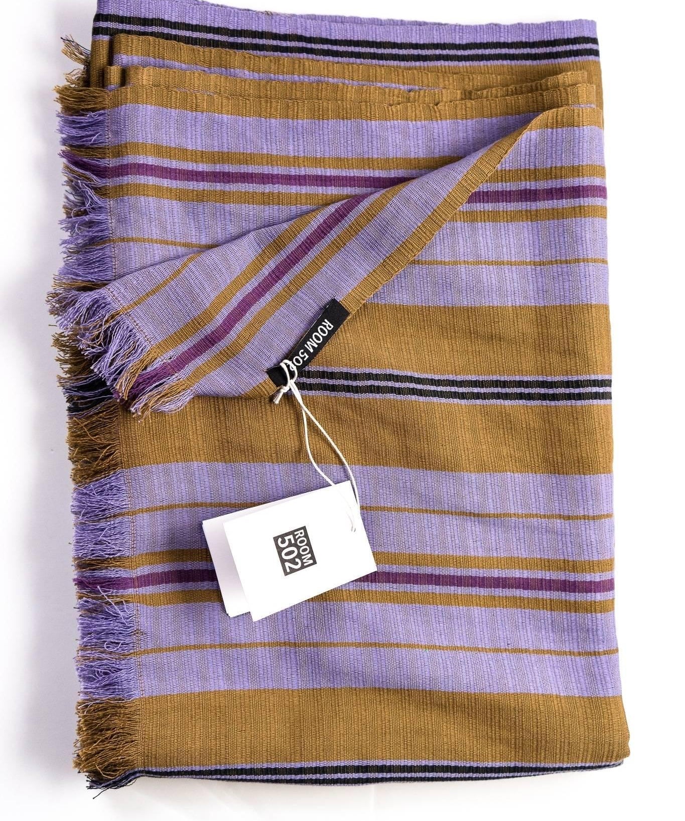 THE TRAVEL SCARF HAND | WOVEN COTTON | MODEL A | PURPLE - Room 502